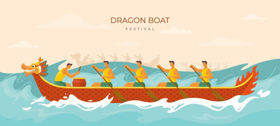 Avis de vacances du festival des bateaux-dragons
