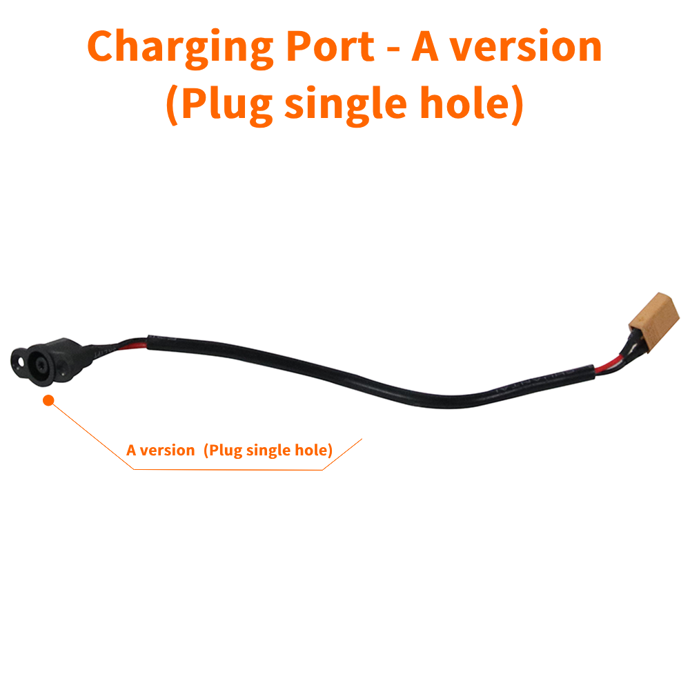 Port De Charge Remplacement Pour Trottinette KUKIRIN G3 G4 - Connecteur DC 5.5x2.1 Mm - Rouge/noir - 2