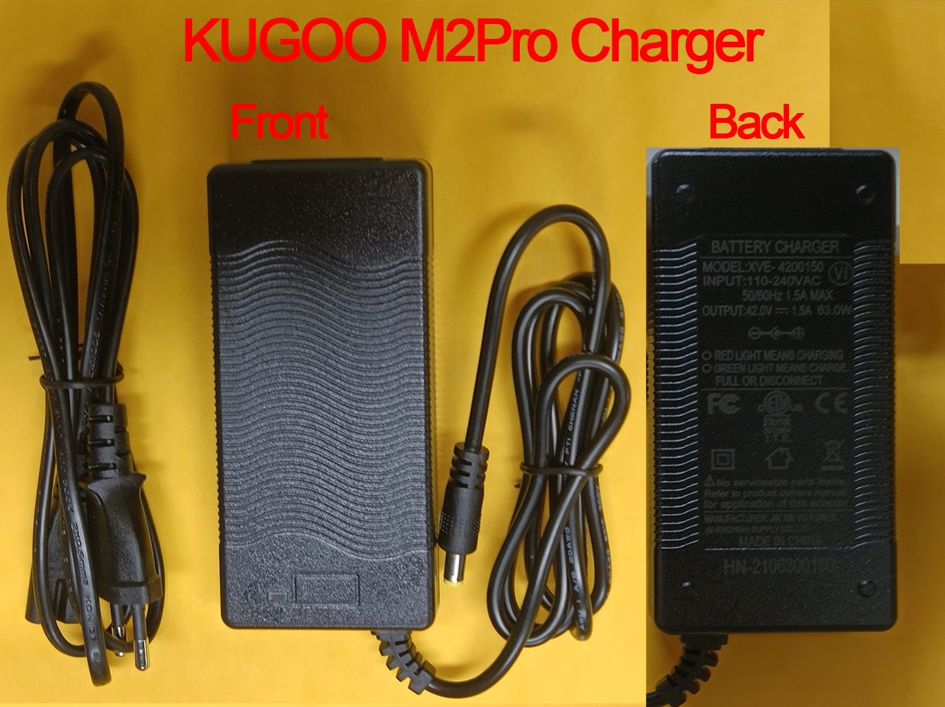 Charger and Charging Port for KUGOO Electric Scooter